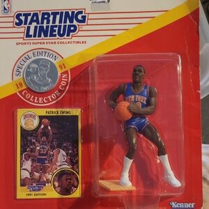 Starting Lineup Patrick Ewing Figurine - Blue/Orange